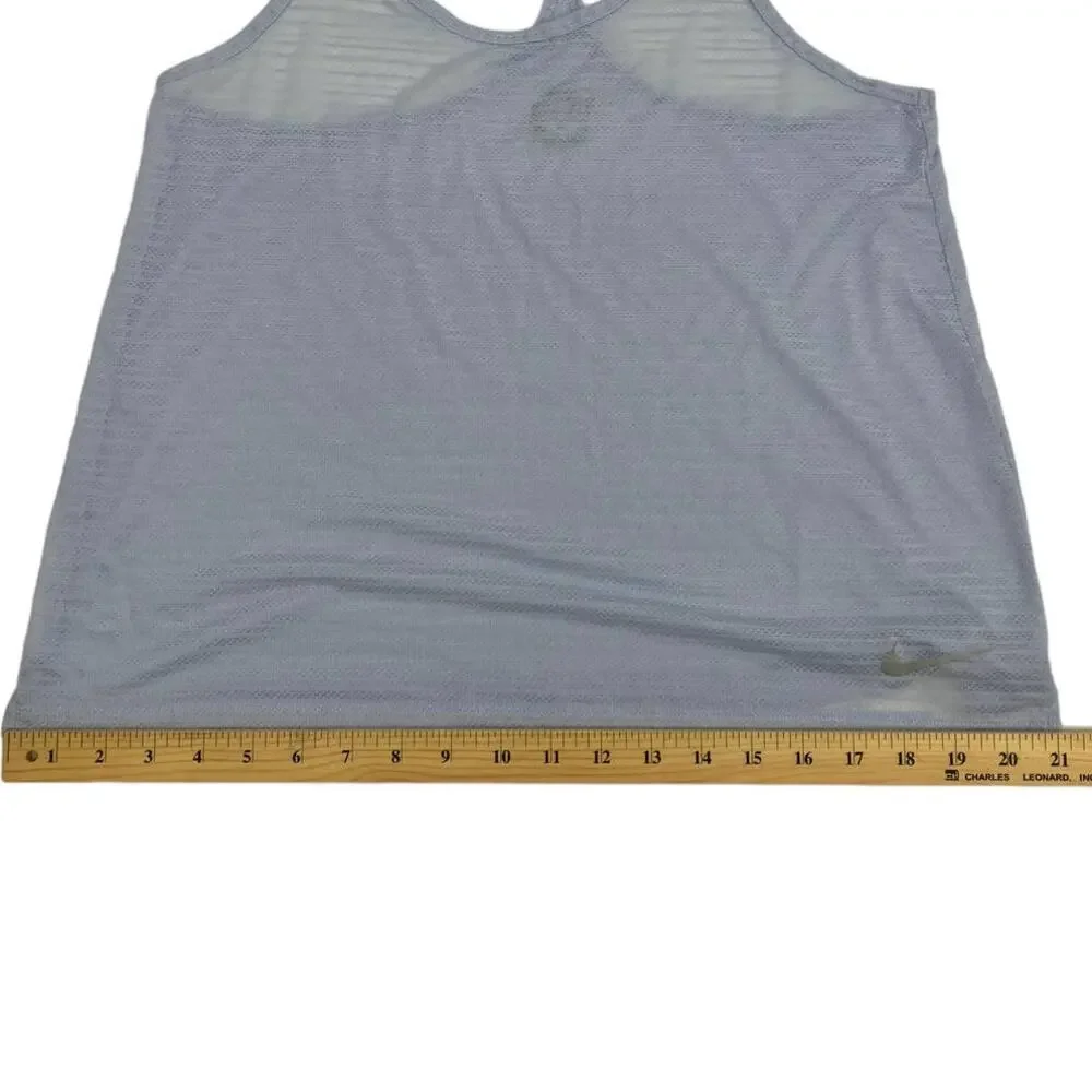 NIKE Sheer Razorback Tank Top SZ MD